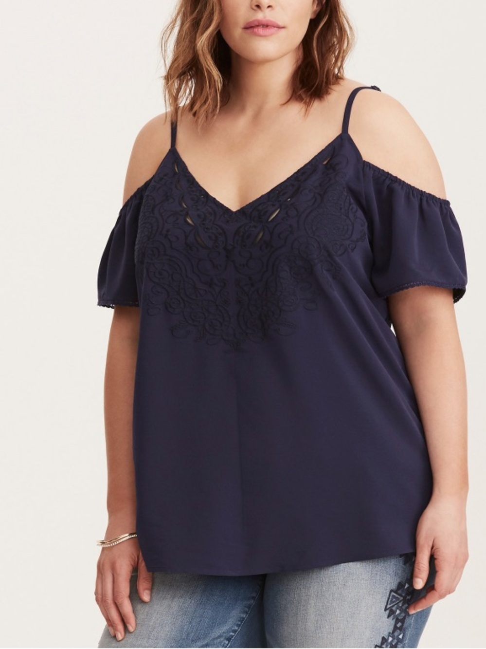 Torrid Cold Shoulder Lightweight Top -Size 0 (Large)